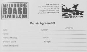 Surfboard repairs – Drop Off Monday Finished Friday Feature Image